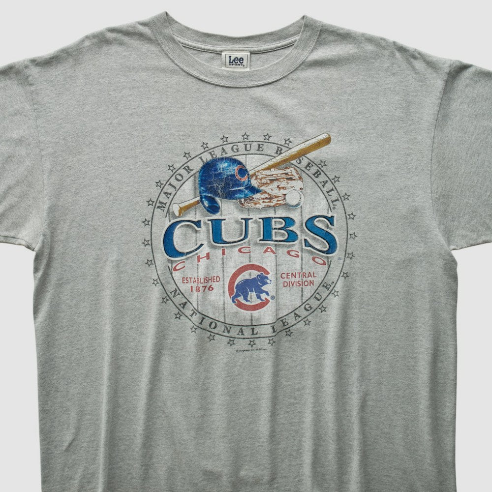 Chicago Cubs Lee Apparel 2004 T-shirt - Heather Gray - XVintage - Fanatics Online