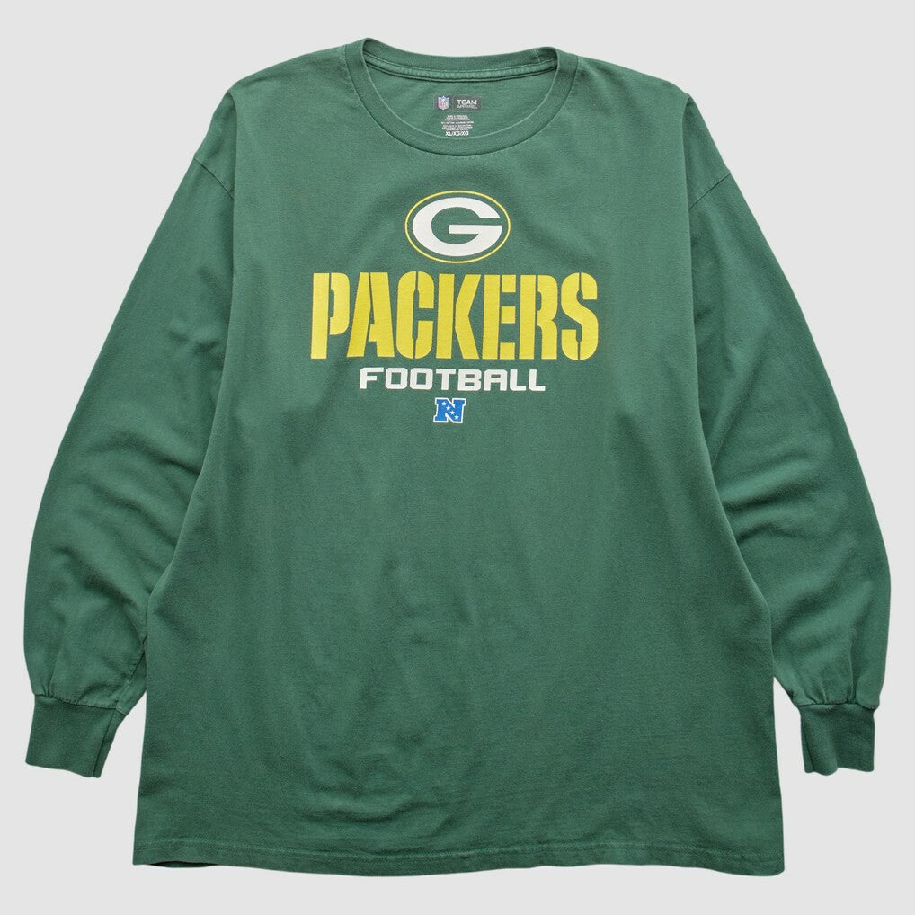 Fanatics Green Bay Packers NFL 2010s Long Sleeve T-shirt Green Vintage