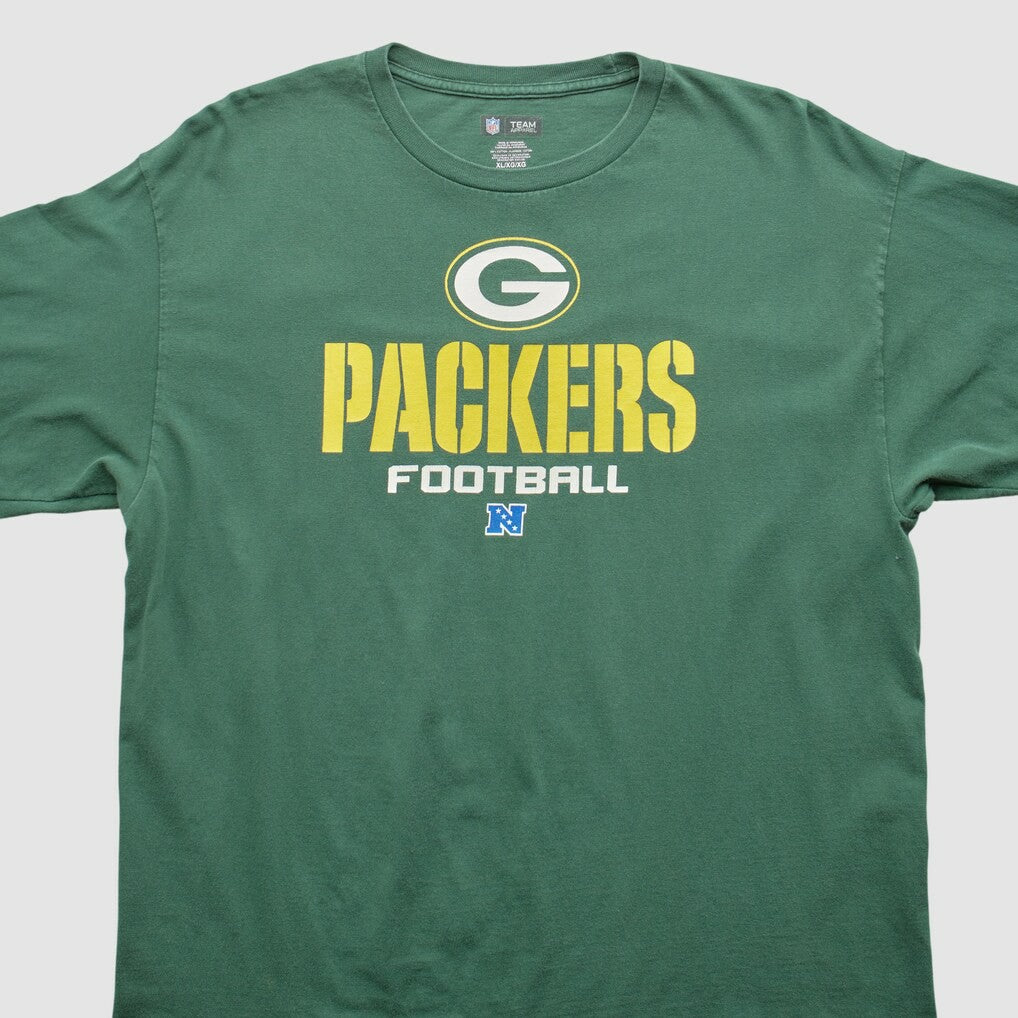 Fanatics Green Bay Packers NFL 2010s Long Sleeve T-shirt Green Vintage