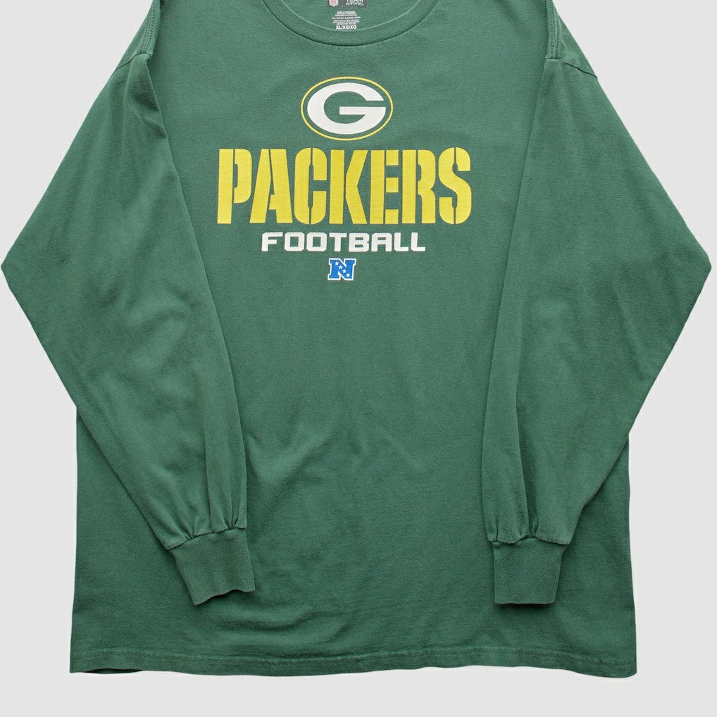 Fanatics Green Bay Packers NFL 2010s Long Sleeve T-shirt Green Vintage