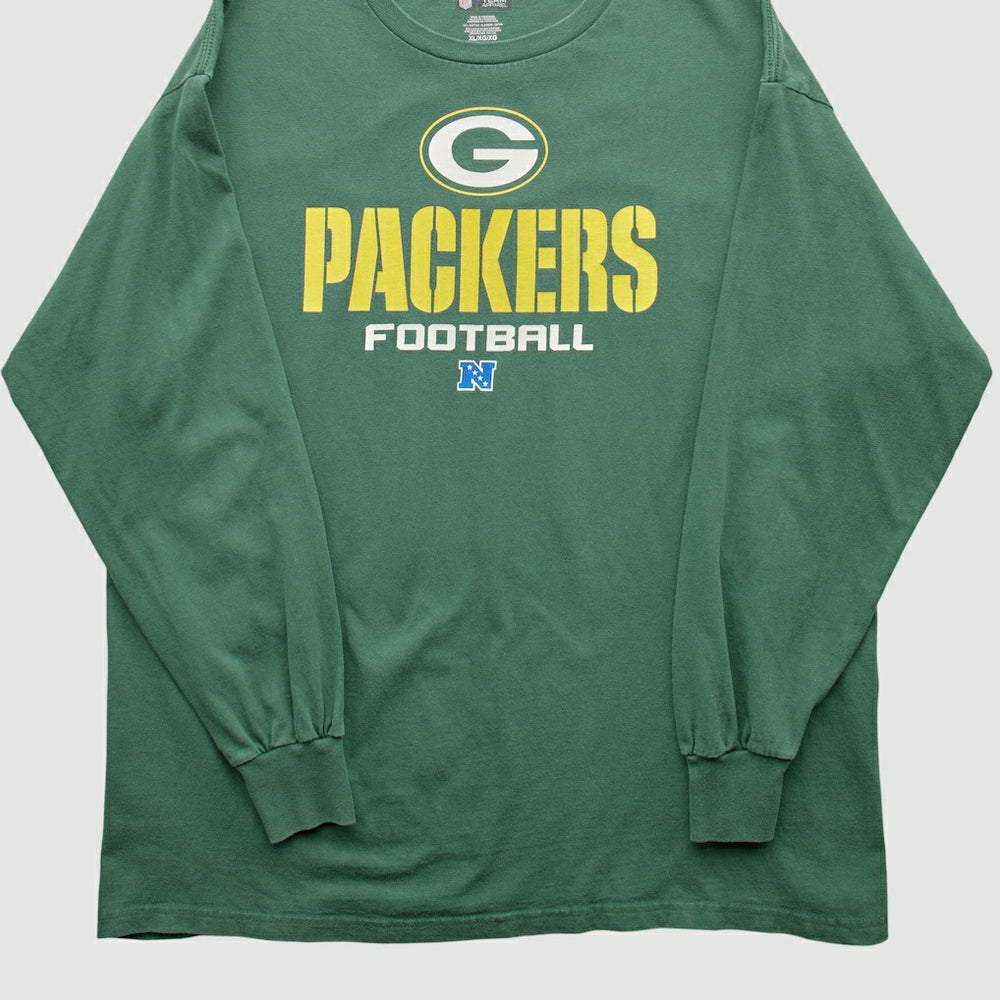 Fanatics Green Bay Packers NFL 2010s Long Sleeve T-shirt Green Vintage
