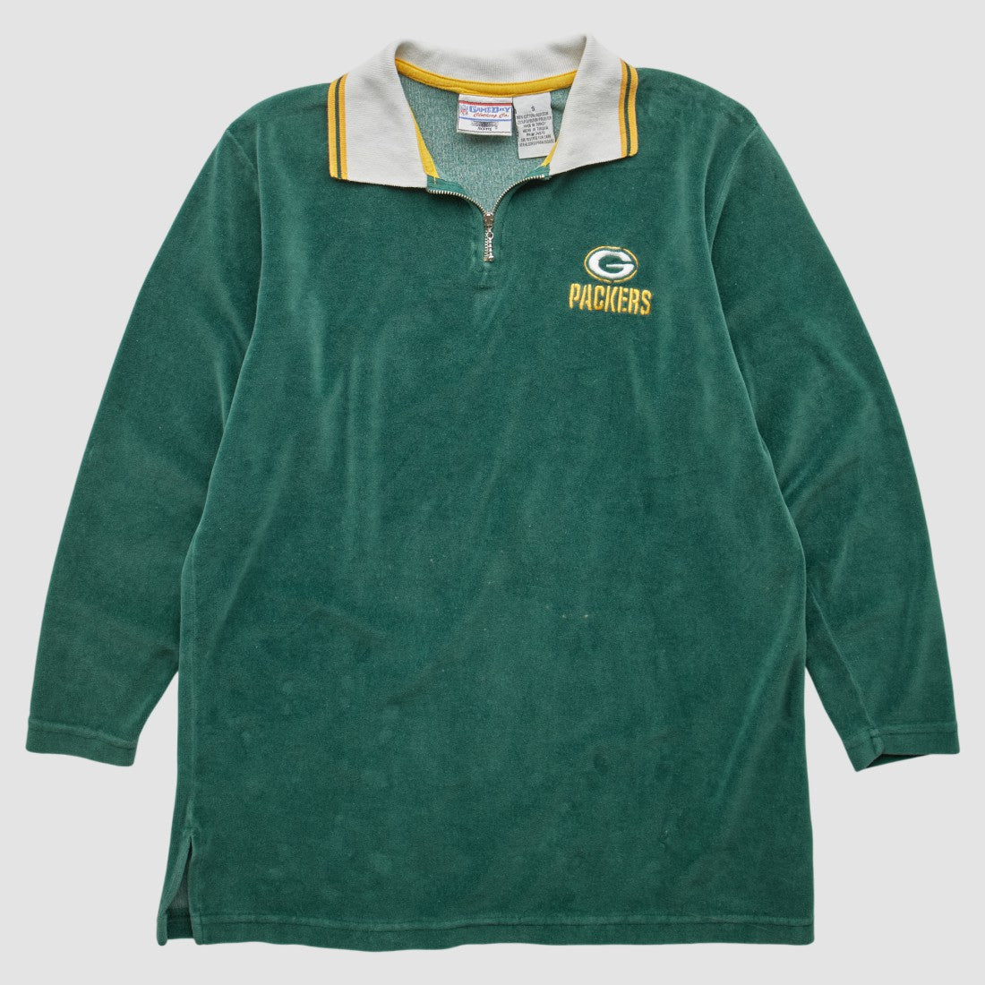 Fanatics Green Bay Packers Game Day Clothing 90s 1/4 Zip Sweatshirt Green Vintage