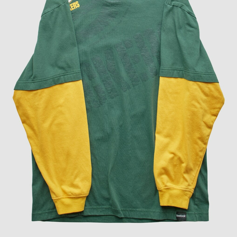 Fanatics Green Bay Packers 2000s Long Sleeve T-shirt Green Vintage