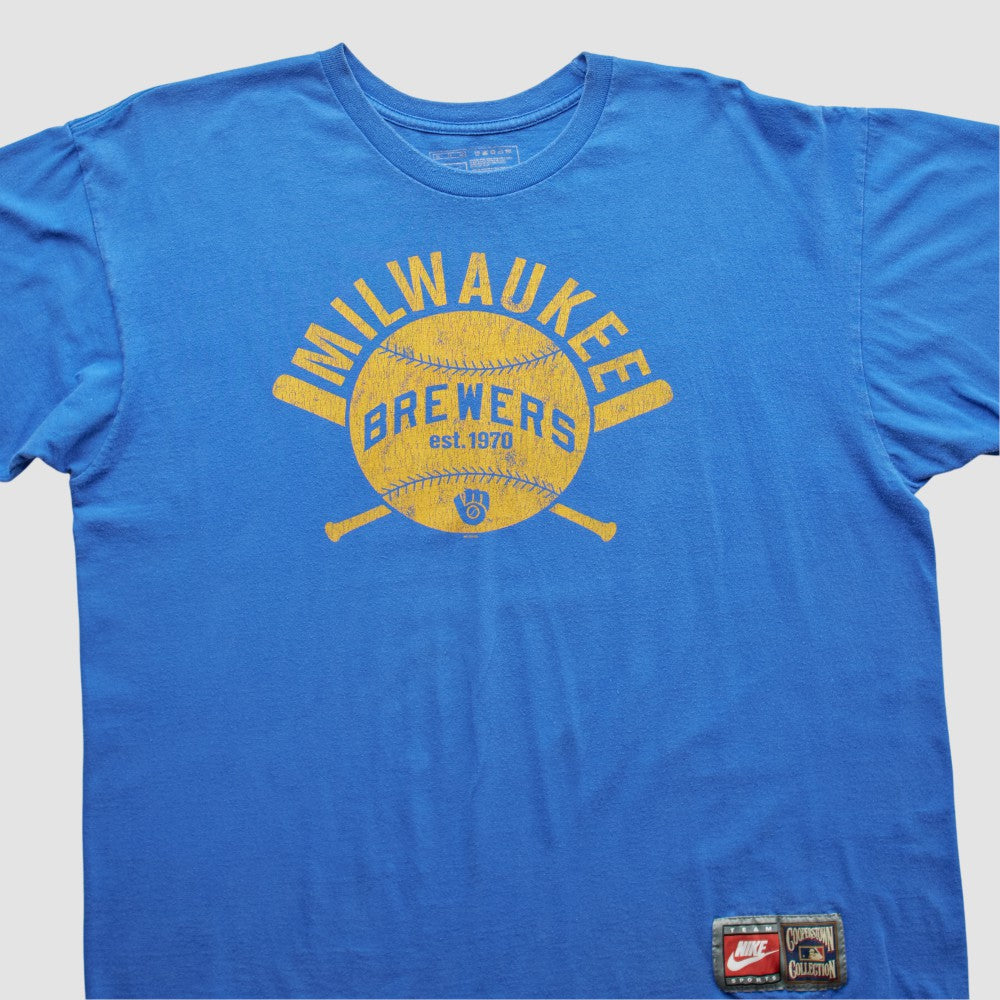 Milwaukee Brewers Nike 2000s T-shirt - Blue - Vintage - Nike Discount