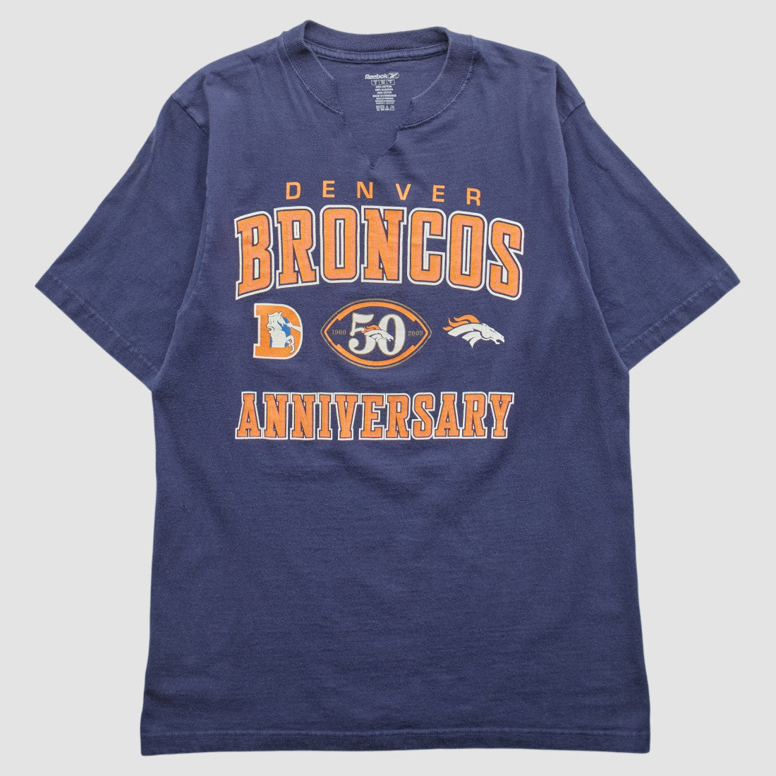 Fanatics Denver Broncos Reebok 2009 T-shirt Navy Vintage