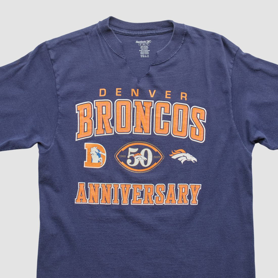 Fanatics Denver Broncos Reebok 2009 T-shirt Navy Vintage