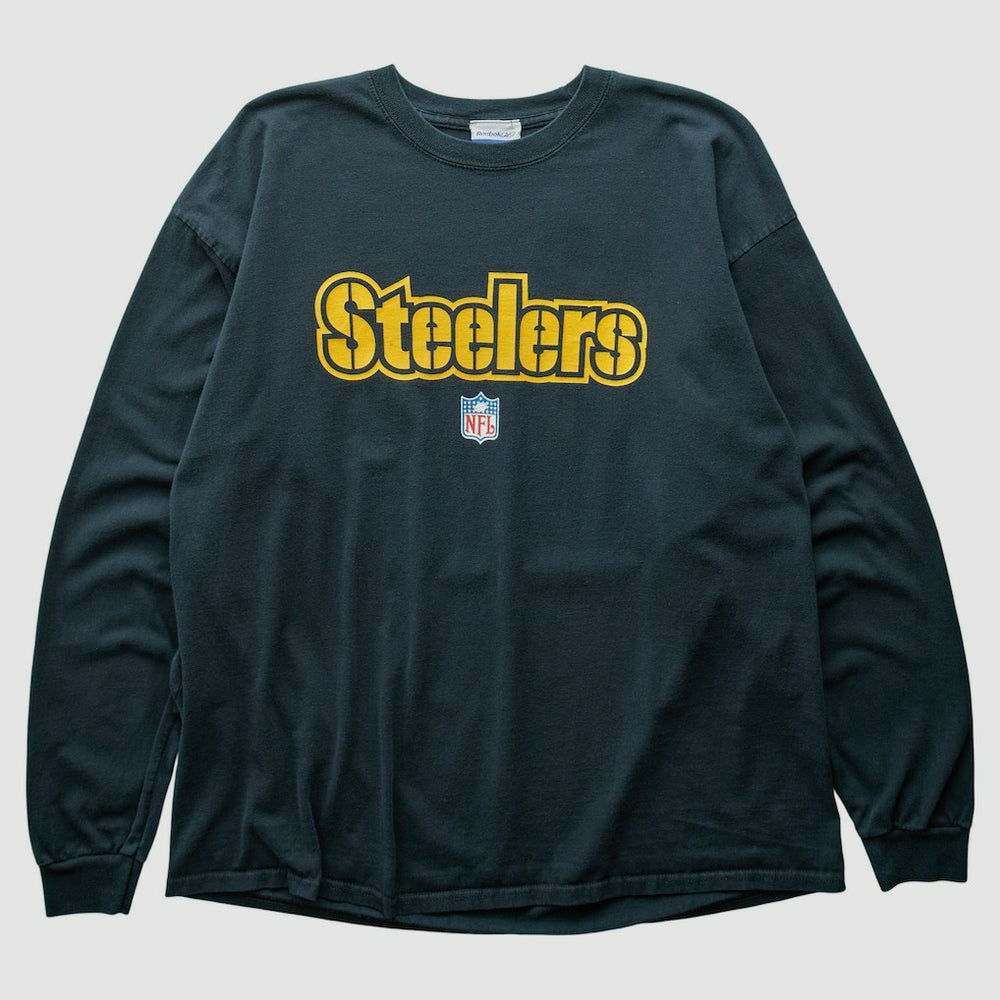 Fanatics Pittsburgh Steelers Reebok 2000s Long Sleeve T-shirt Black Vintage