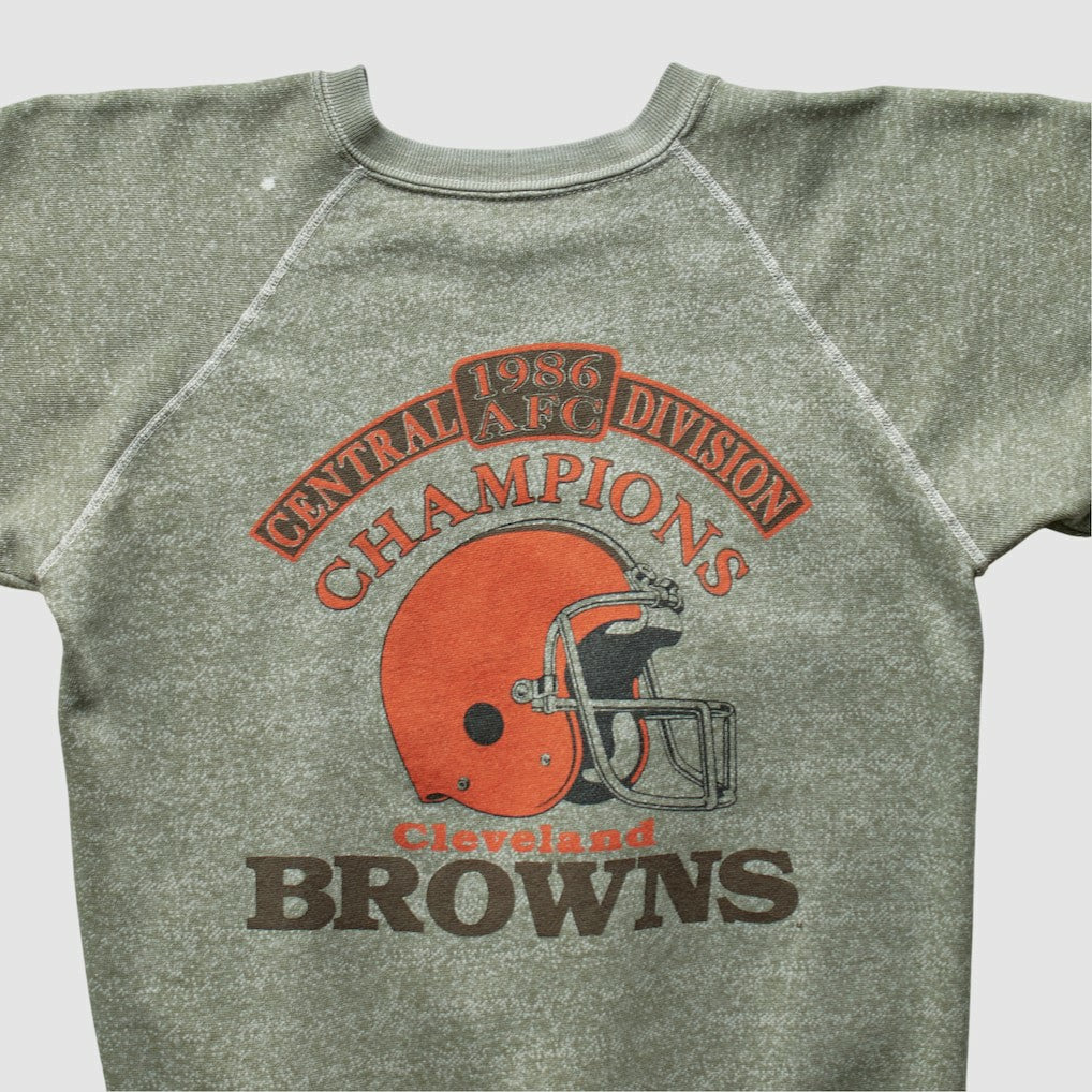 Fanatics Cleveland Browns 1986 Pullover Sweatshirt Olive Vintage