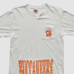 Fanatics Tampa Bay Buccaneers Nutmeg Mills 90s T-shirt White Vintage