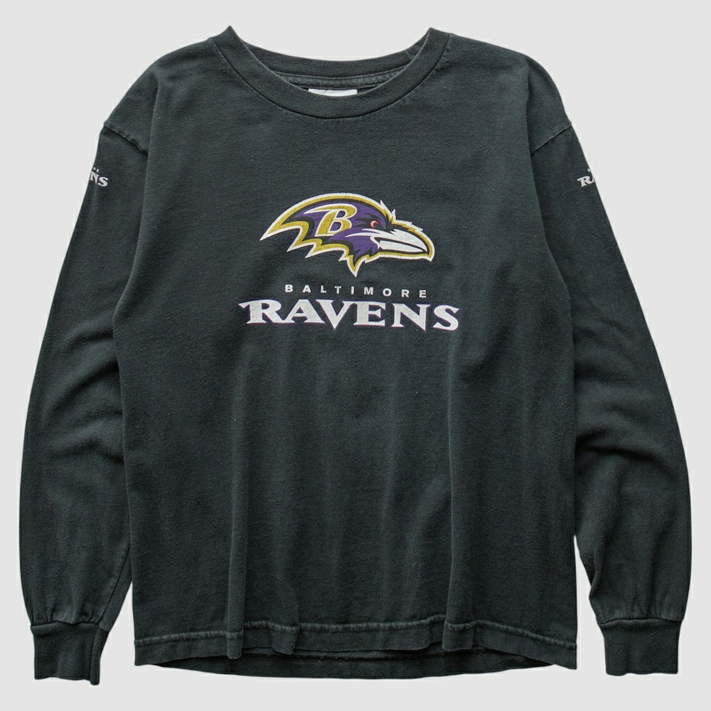 Fanatics Baltimore Ravens Reebok 2000s Long Sleeve T-shirt Black Vintage