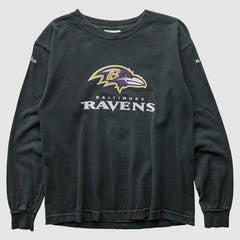 Fanatics Baltimore Ravens Reebok 2000s Long Sleeve T-shirt Black Vintage