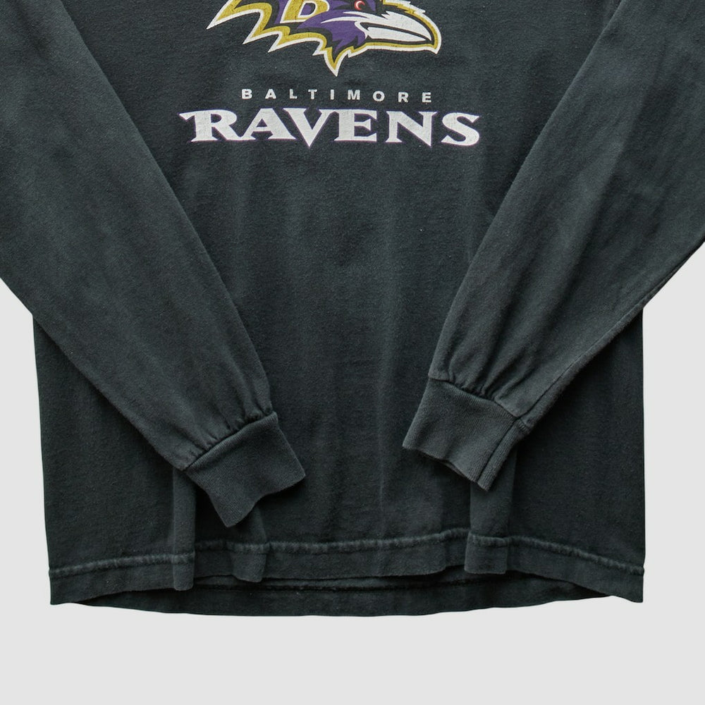 Fanatics Baltimore Ravens Reebok 2000s Long Sleeve T-shirt Black Vintage