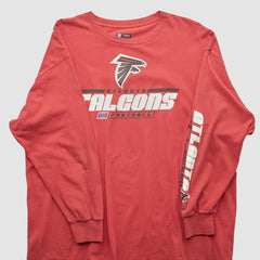 Fanatics Atlanta Falcons NFL 2010s Long Sleeve T-shirt Red Vintage