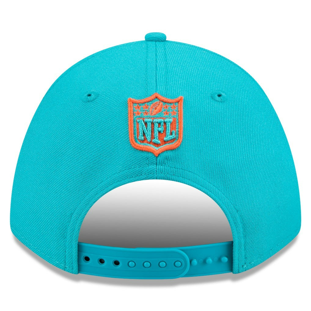 Miami Dolphins New Era Spain Side Patch 9FORTY M-Crown Adjustable Hat Aqua
