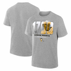 Sidney Crosby Pittsburgh Penguins Legacy Milestone T-Shirt - Gray - NHL 203608172