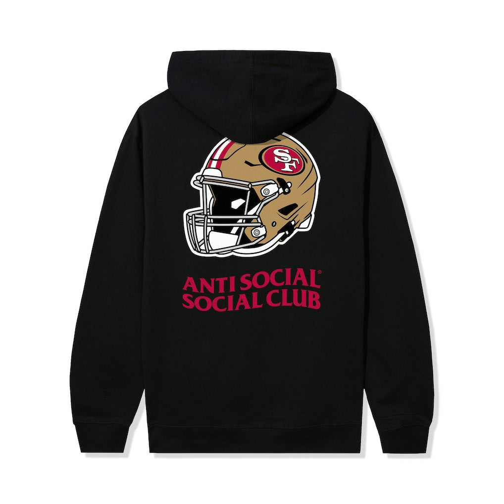 San Francisco 49ers AntiSocialSocialClub x NFL Unisex Impact Hoodie Black