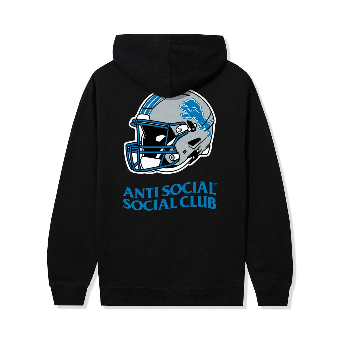 Detroit Lions AntiSocialSocialClub x NFL Unisex Impact Hoodie Black