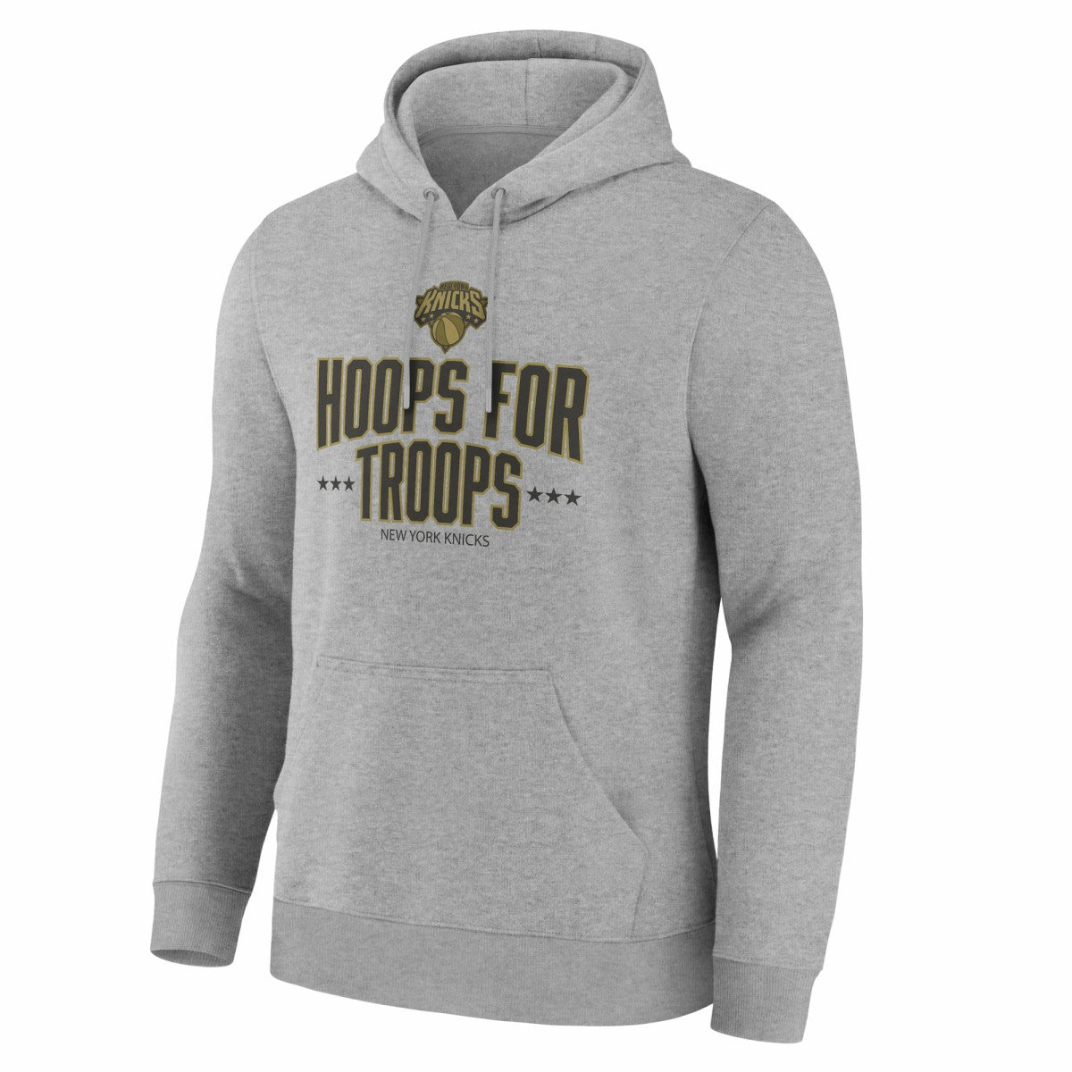 New York Knicks Hoops For Troops Hoodie Gray