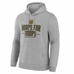 Sacramento Kings Hoops For Troops Hoodie Gray