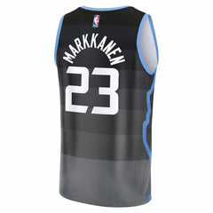 Lauri Markkanen Utah Jazz 2025/26 City Edition Fast Break Jersey Black | Fanatics