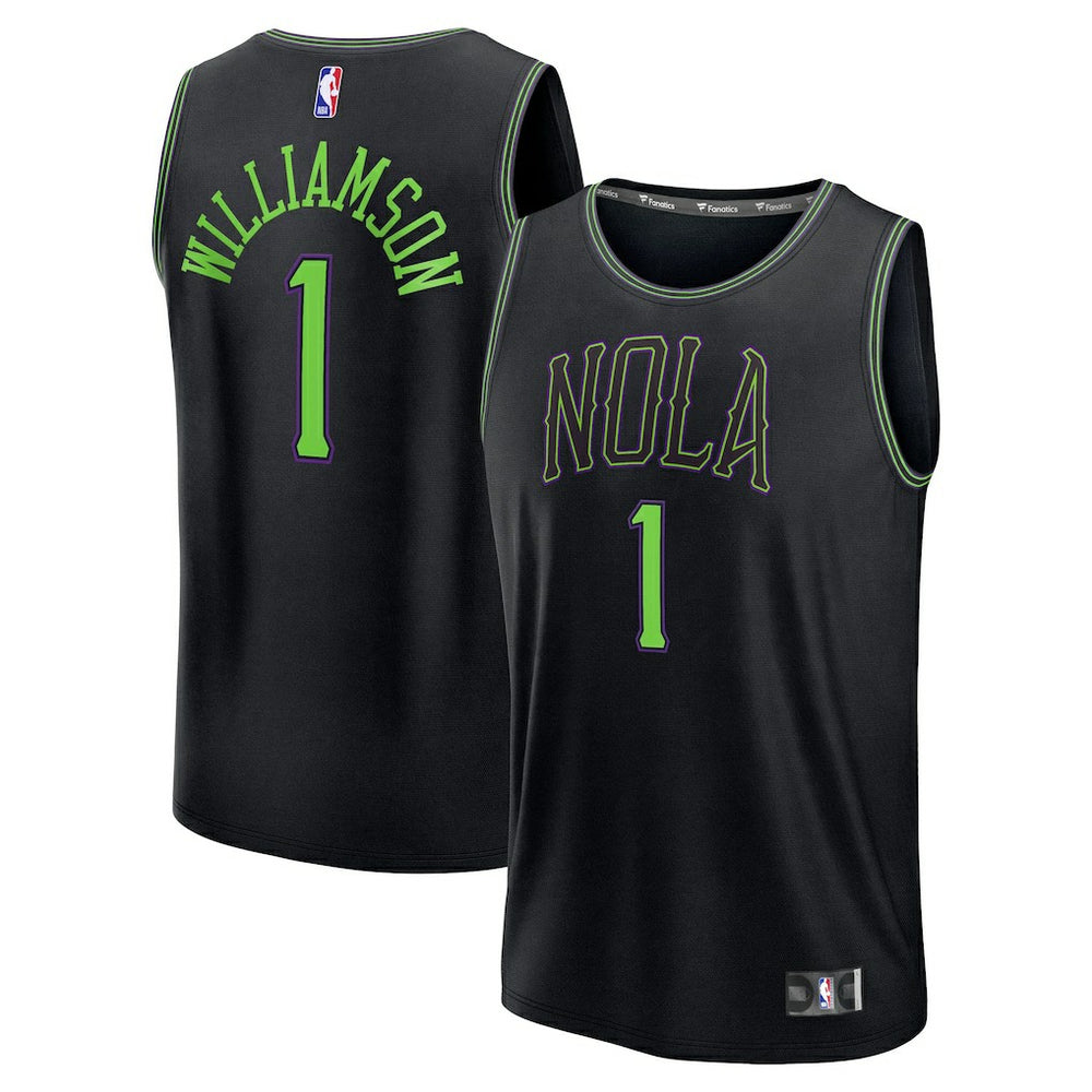 Zion Williamson New Orleans Pelicans 2025/26 City Edition Fast Break Jersey Black | Fanatics discount