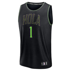 Zion Williamson New Orleans Pelicans 2025/26 City Edition Fast Break Jersey Black | Fanatics discount