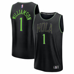 Zion Williamson New Orleans Pelicans Youth 2025/26 City Edition Fastbreak Jersey Black | Fanatics
