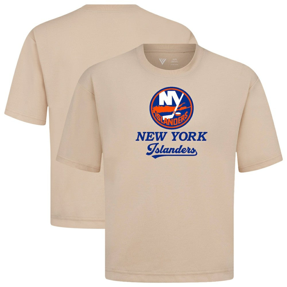 New York Islanders Levelwear Team Surge Luxe Signature Knit T-Shirt - Khaki - NHL 203613883