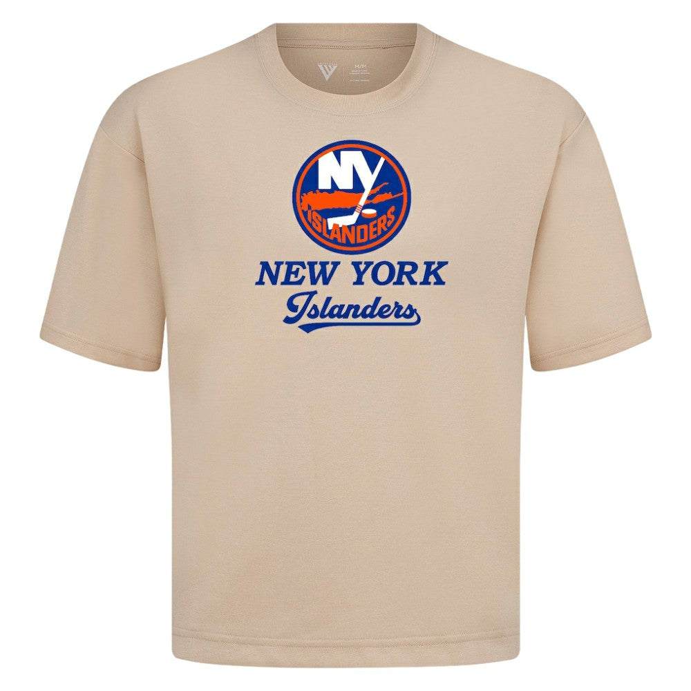 New York Islanders Levelwear Team Surge Luxe Signature Knit T-Shirt - Khaki - NHL 203613883