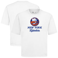 New York Islanders Levelwear Team Surge Luxe Signature Knit T-Shirt - White - NHL 203613885