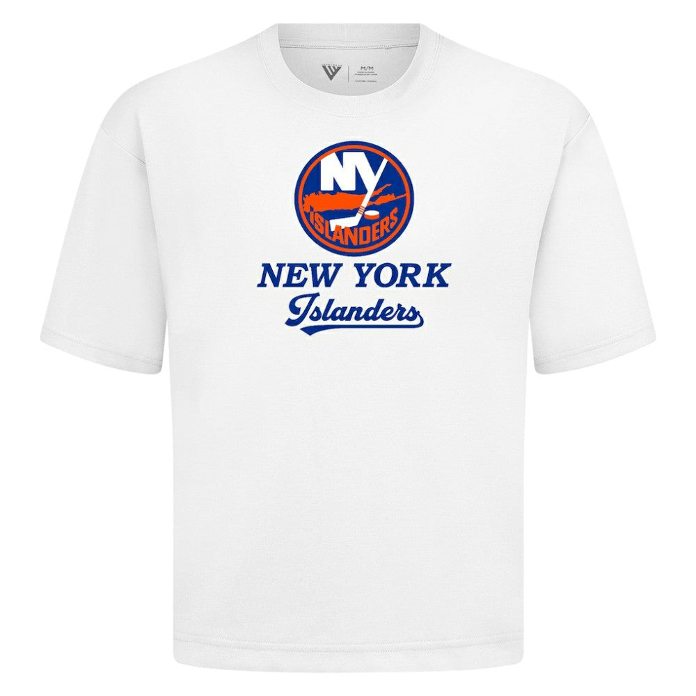 New York Islanders Levelwear Team Surge Luxe Signature Knit T-Shirt - White - NHL 203613885