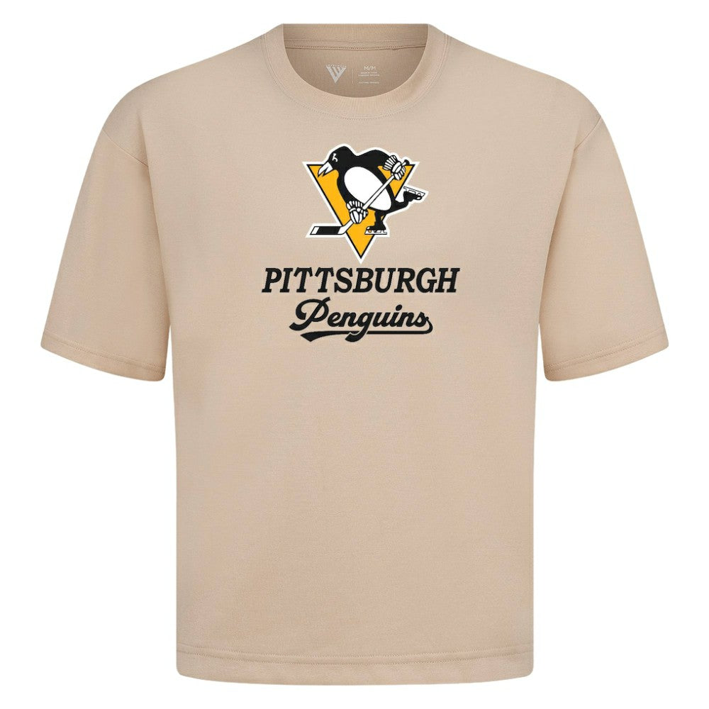 Pittsburgh Penguins Levelwear Team Surge Luxe Signature Knit T-Shirt - Khaki - NHL 203613890