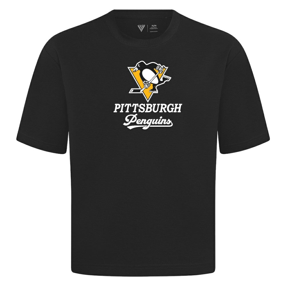 Pittsburgh Penguins Levelwear Team Surge Luxe Signature Knit T-Shirt - Black - NHL 203613892
