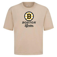 Boston Bruins Levelwear Team Surge Luxe Signature Knit T-Shirt - Khaki - NHL 203613893