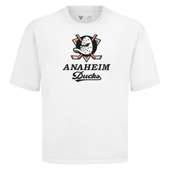 Anaheim Ducks Levelwear Team Surge Luxe Signature Knit T-Shirt - White - NHL 203613897