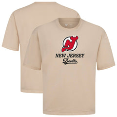 New Jersey Devils Levelwear Team Surge Luxe Signature Knit T-Shirt - Khaki - NHL 203613899