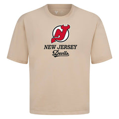 New Jersey Devils Levelwear Team Surge Luxe Signature Knit T-Shirt - Khaki - NHL 203613899