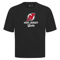 New Jersey Devils Levelwear Team Surge Luxe Signature Knit T-Shirt - Black - NHL 203613901