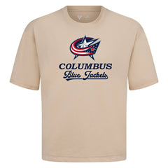 Columbus Blue Jackets Levelwear Team Surge Luxe Signature Knit T-Shirt - Khaki - NHL 203613909
