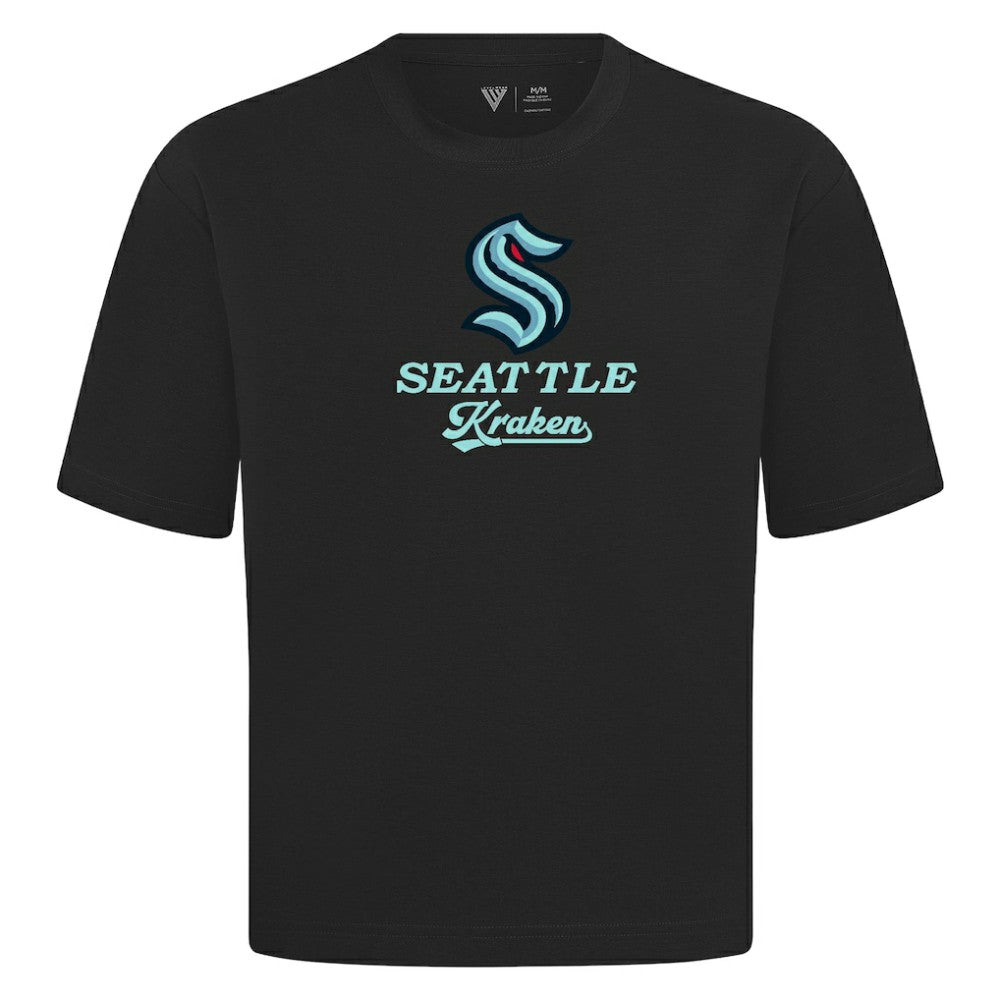 Seattle Kraken Levelwear Team Surge Luxe Signature Knit T-Shirt - Black - NHL 203613910