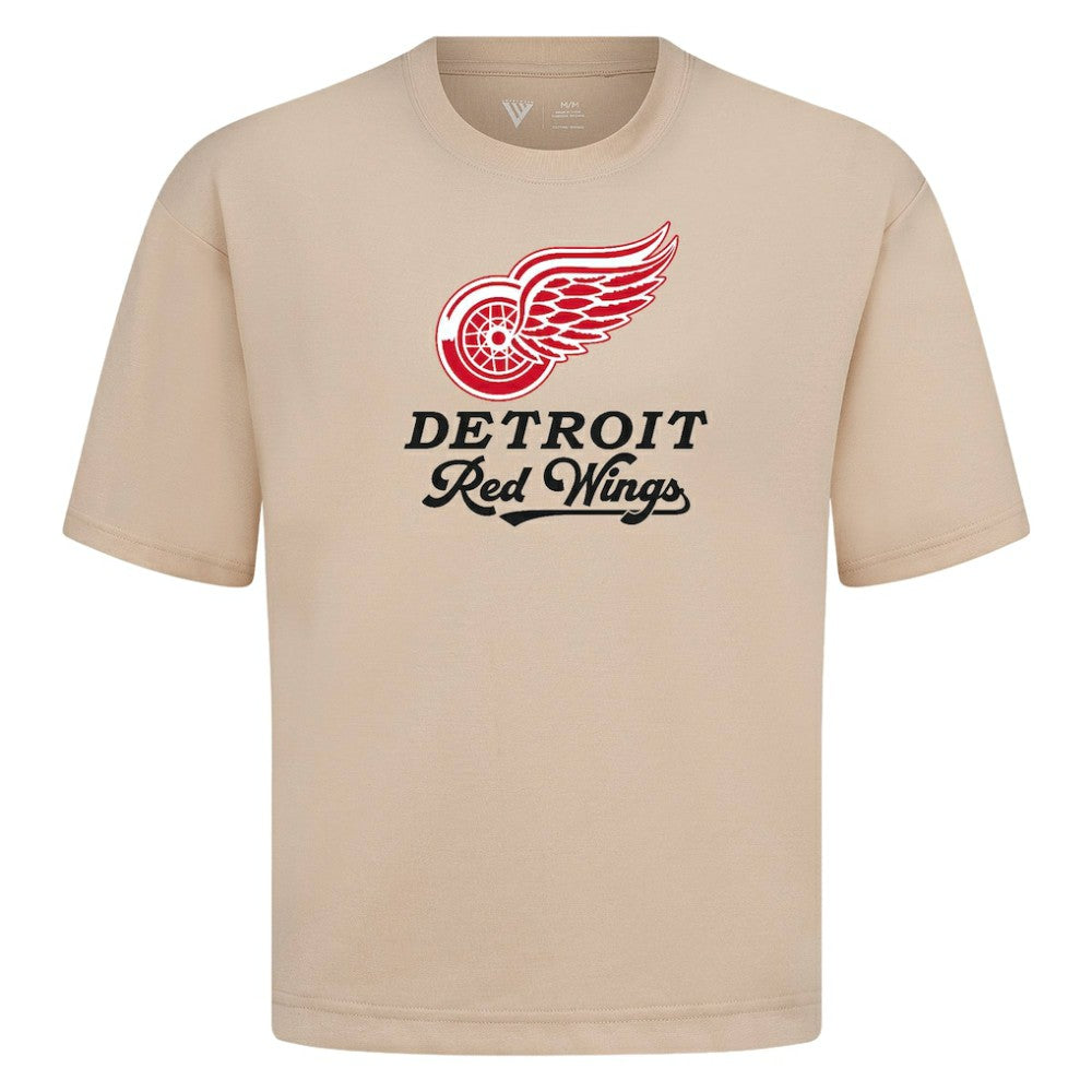Detroit Red Wings Levelwear Team Surge Luxe Signature Knit T-Shirt - Khaki - NHL 203613911