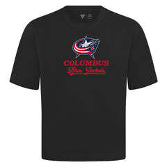 Columbus Blue Jackets Levelwear Team Surge Luxe Signature Knit T-Shirt - Black - NHL 203613913