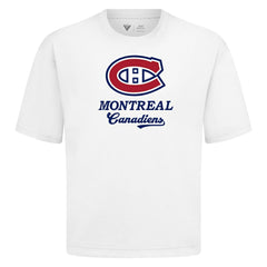 Montreal Canadiens Levelwear Team Surge Luxe Signature Knit T-Shirt - White - NHL 203613914