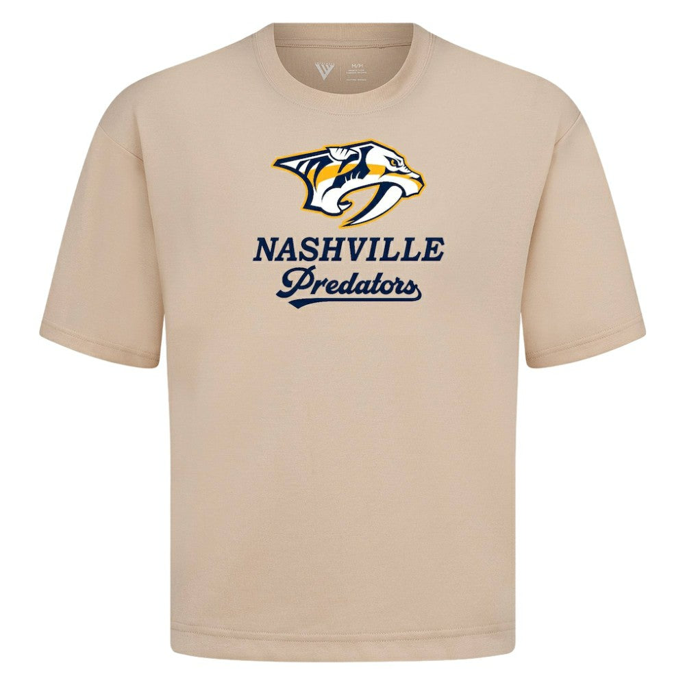 Nashville Predators Levelwear Team Surge Luxe Signature Knit T-Shirt - Khaki - NHL 203613915