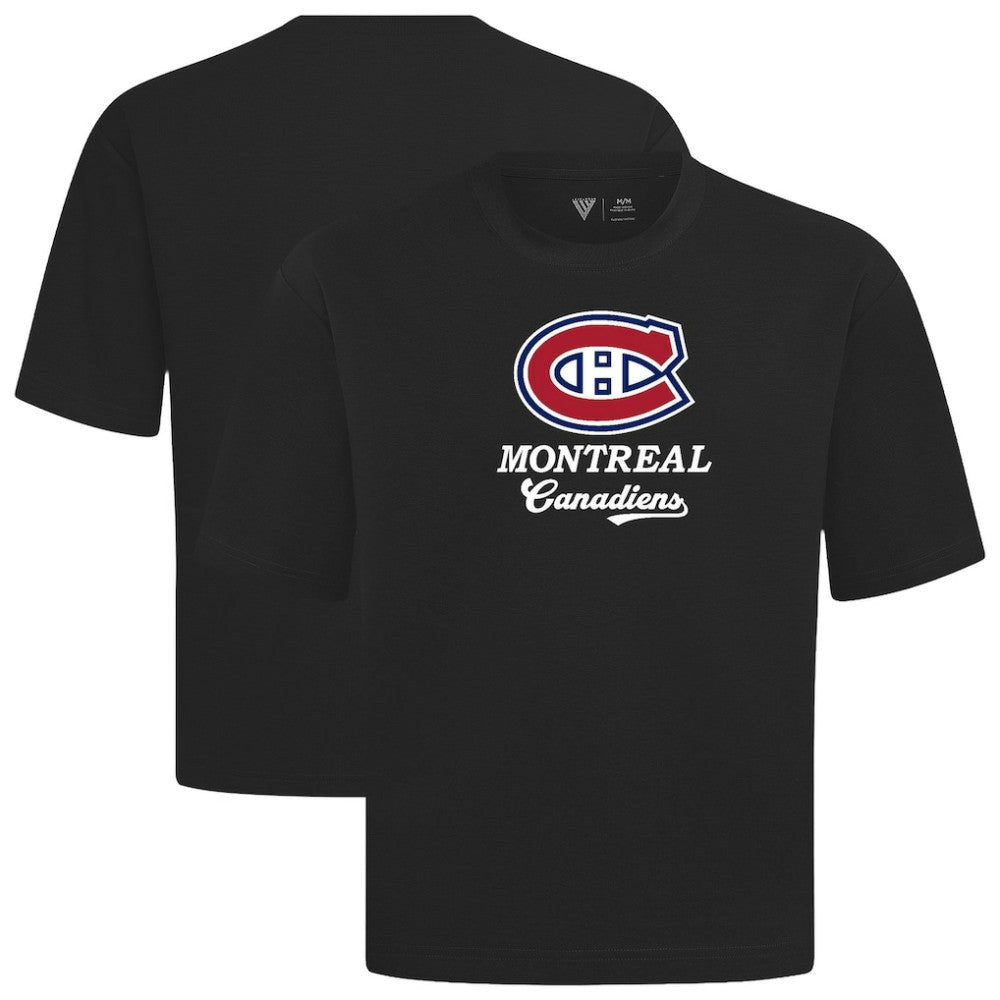 Montreal Canadiens Levelwear Team Surge Luxe Signature Knit T-Shirt - Black - NHL 203613916