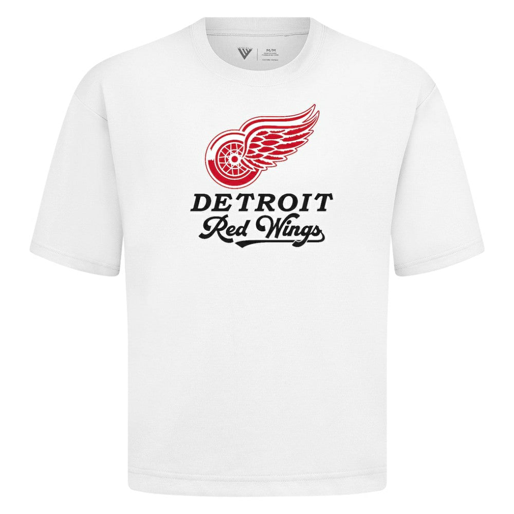 Detroit Red Wings Levelwear Team Surge Luxe Signature Knit T-Shirt - White - NHL 203613917