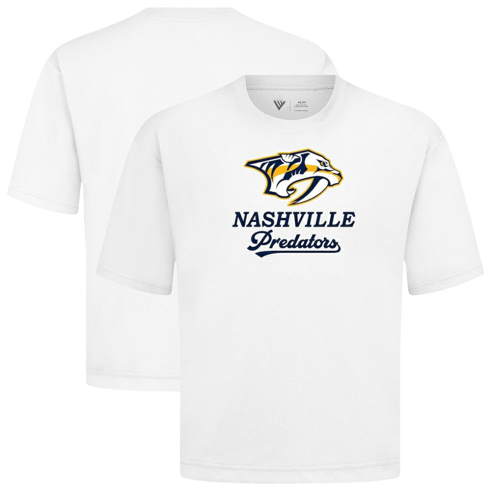 Nashville Predators Levelwear Team Surge Luxe Signature Knit T-Shirt - White - NHL 203613918