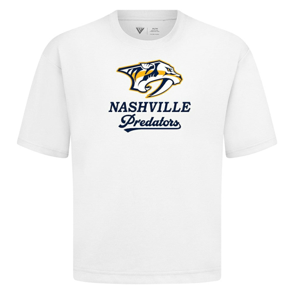 Nashville Predators Levelwear Team Surge Luxe Signature Knit T-Shirt - White - NHL 203613918