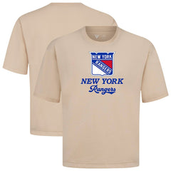 New York Rangers Levelwear Team Surge Luxe Signature Knit T-Shirt - Khaki - NHL 203613920