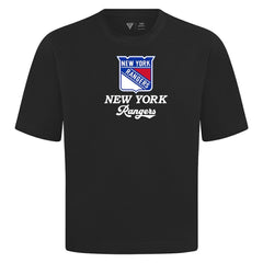 New York Rangers Levelwear Team Surge Luxe Signature Knit T-Shirt - Black - NHL 203613922